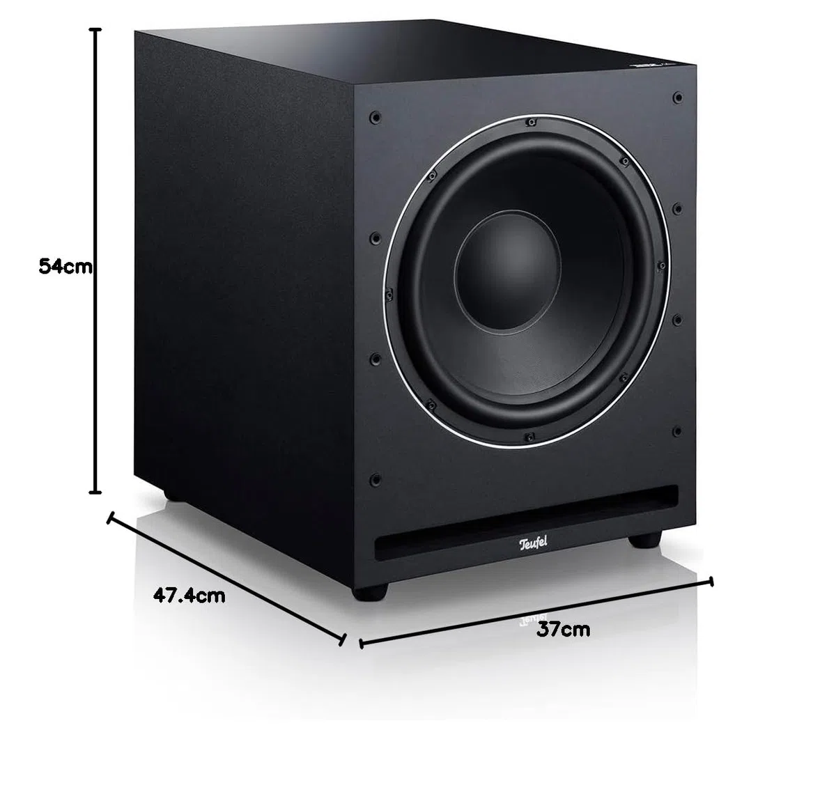 Teufel Aktiv-Subwoofer S 6000 SW 300 mm Tieftöner Frontfire-Prinzip schwarz