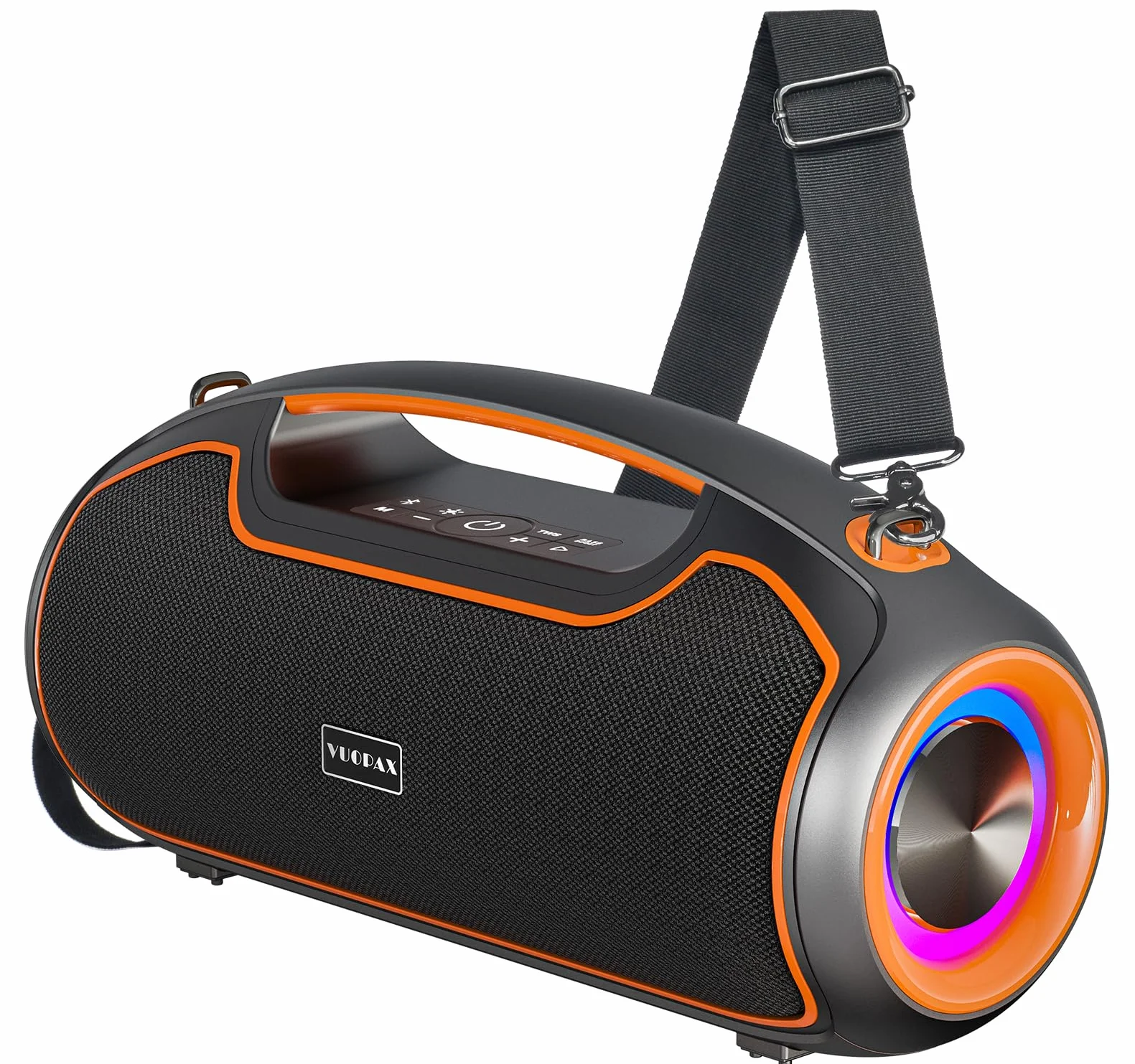 Bluetooth Lautsprecher 200 W max, Tragbare Musikbox Bluetooth 5.4 mit 2 Subwoofern & 2 Hochtönern,Bass Boost,24h Akku,TWS,IP65 wasserfest Outdoor Lautsprecher für Party, Baustelle,Camping,Zuhause