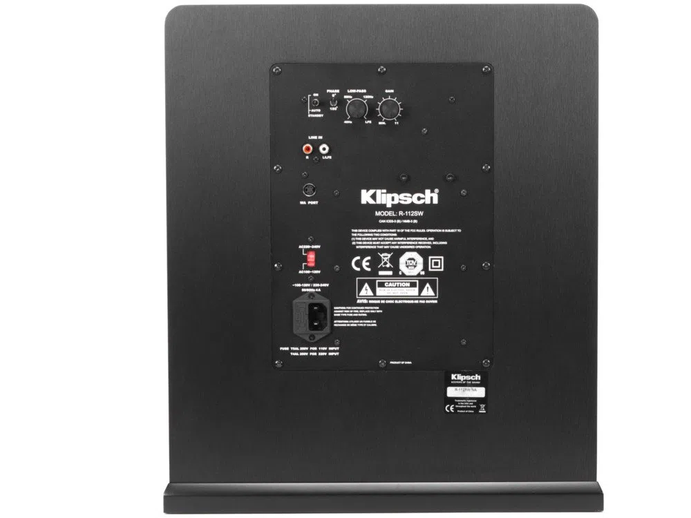 Klipsch R-112SW Subwoofer 118 dB Schwarz