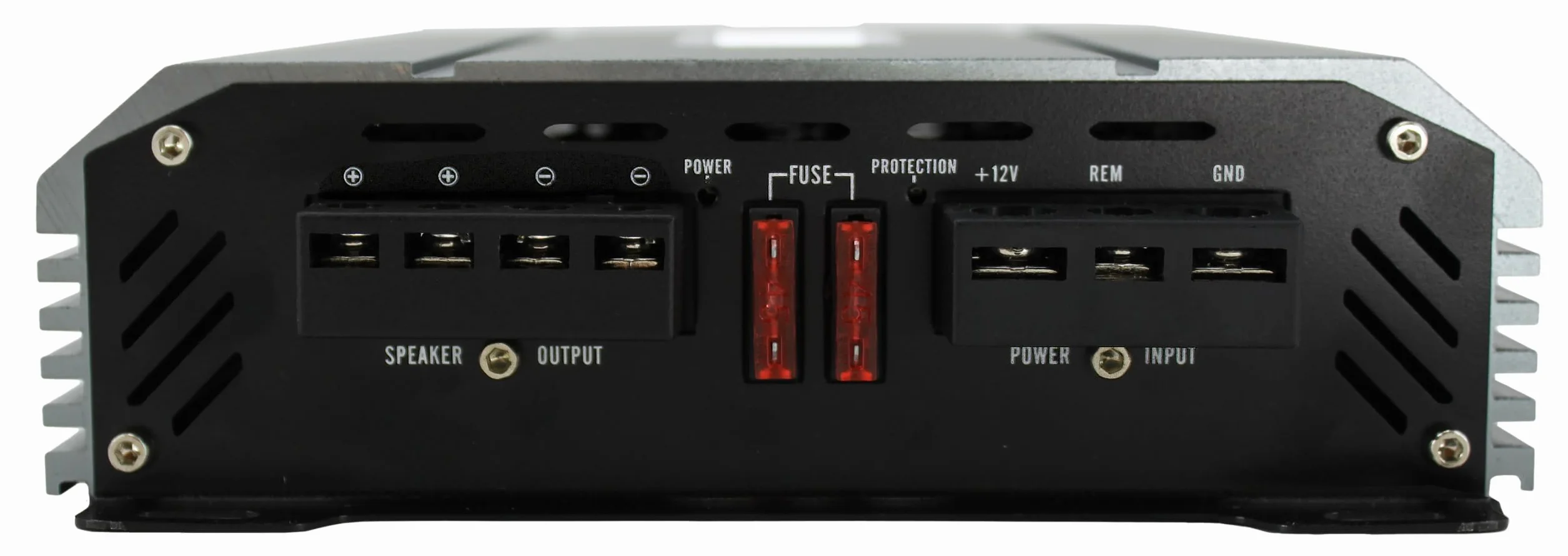 Excalibur X11000.1 Auto Verstärker HiFi Mono 1 Kanal 1500 Watt Leistungsstarker Subwoofer Endstufe Auto - Kompakter Mini Verstärker Mit Bass-Boost 12 dB, Crossover HPF/Full/LPF und Fernbedienung