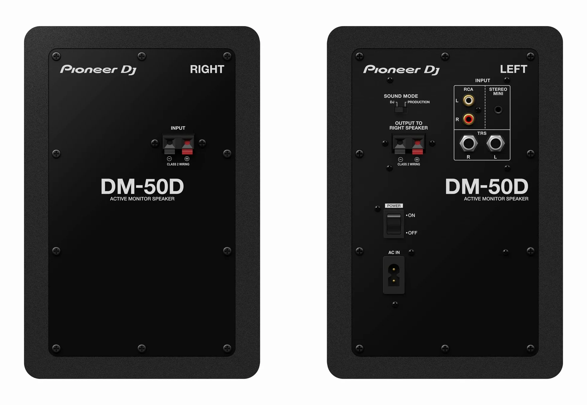 Pioneer Dj Dm-50d Pair Speakers One Size