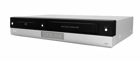 LG V 190 DVD-Player und Hi-Fi Videorekorder (4 HD Stereo VHS Recorder, SP/LP Recorder, Showview, Audio Digital Coax Out) Silber