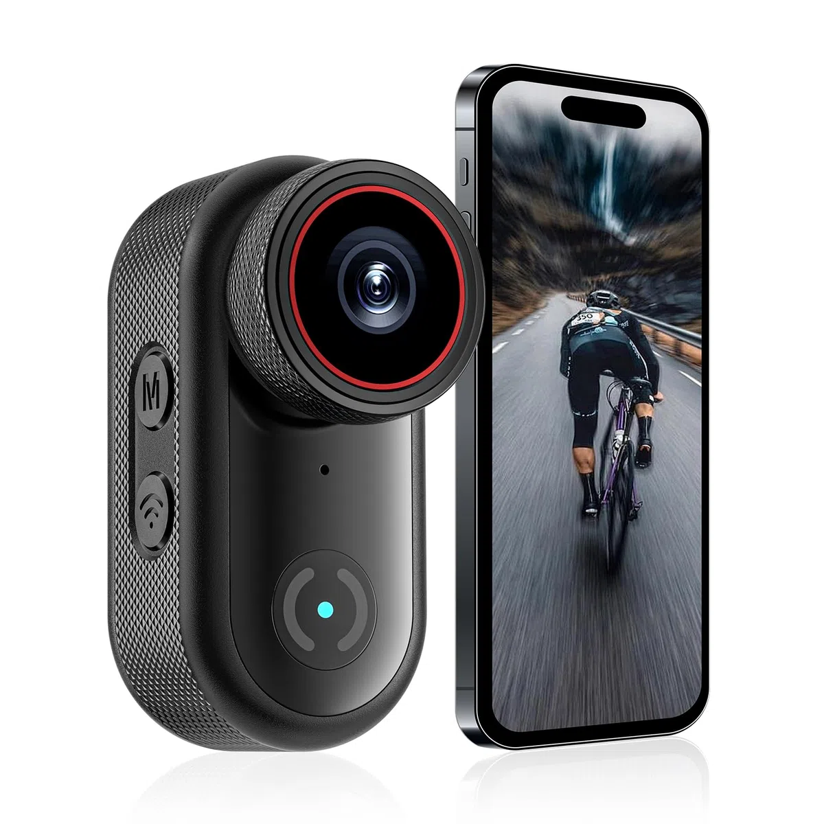 sakalaka 4K Mini Körperkamera, Tragbare Daumengroße Bodycam mit 64GB Karte, Handfreie POV Kamera, Mini Action Video Kamera, Vlogging Kamera ideal für Sport, Haustiere & Reisen