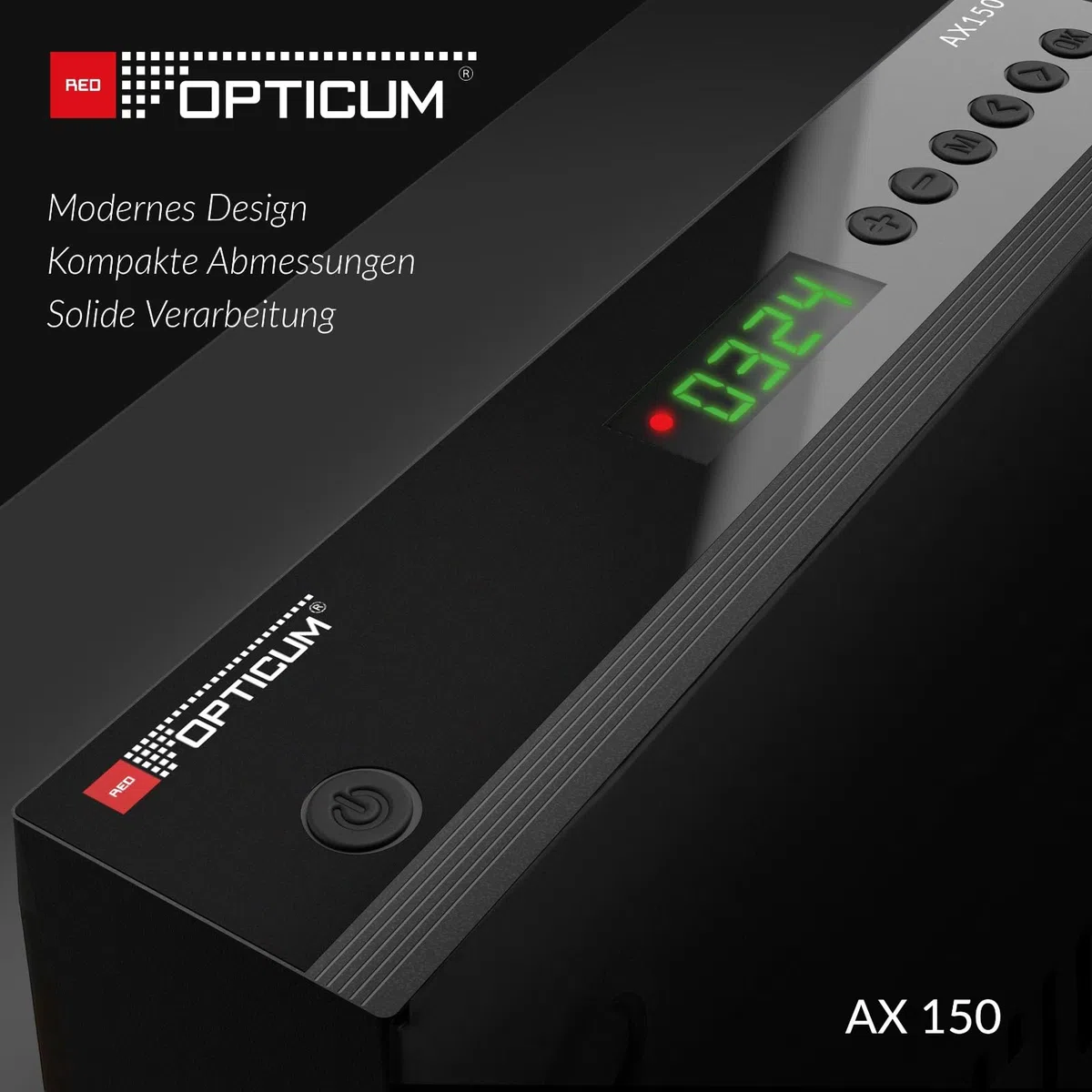 Opticum AX-150 Sat Receiver PVR Ready HD Digital Satelliten Receiver mit HDMI SCART USB
