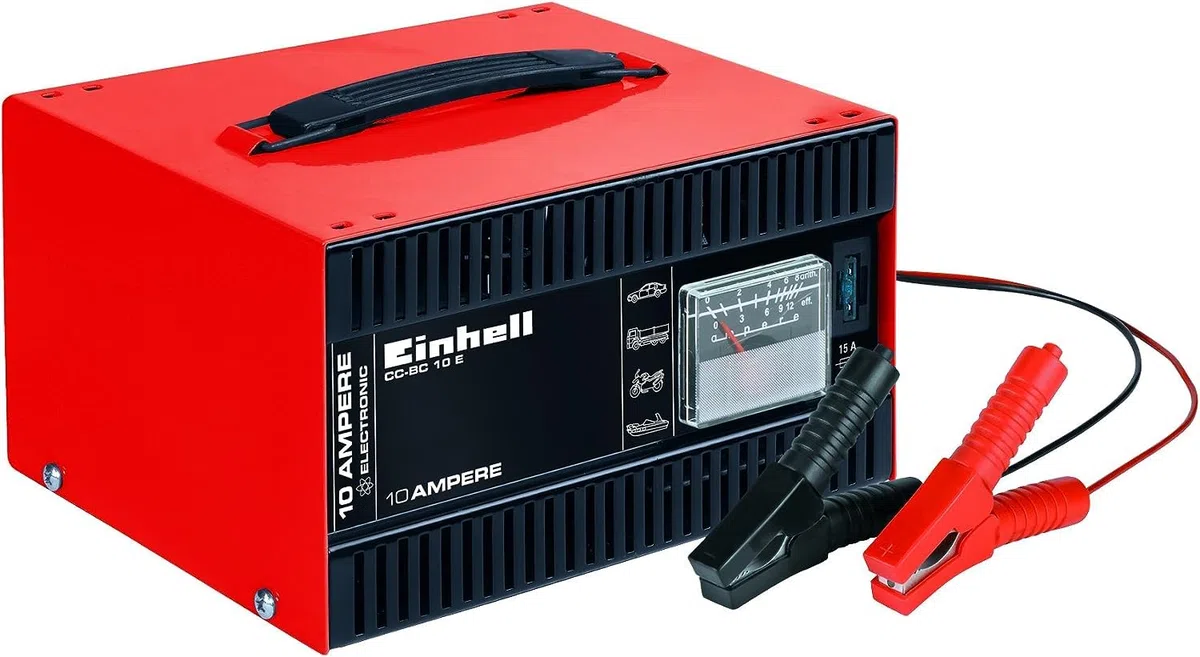 Einhell CC-BC 10 E Batterie-Ladegerät 12 V 5-200 Ah Stahlblechgehäuse