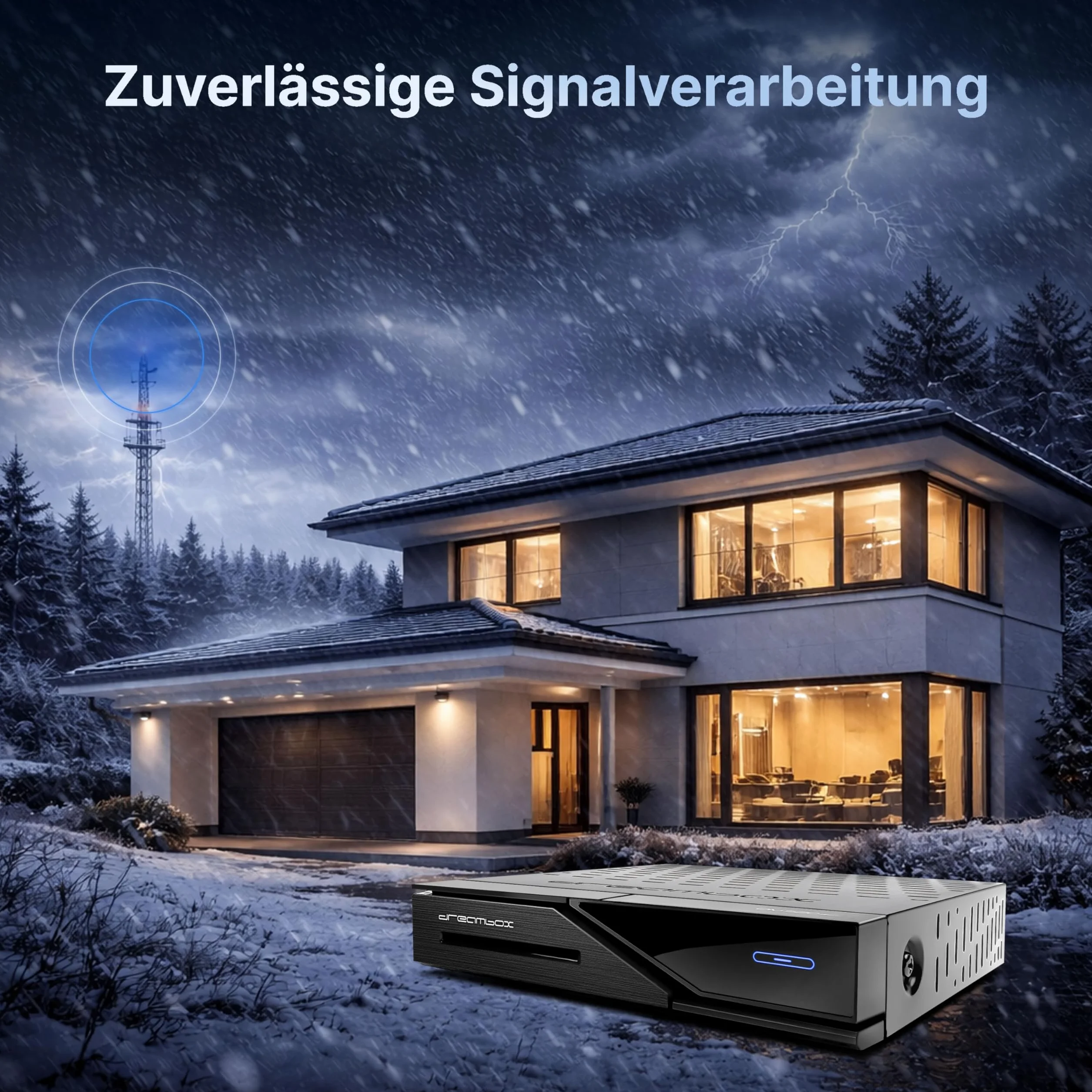 Dreambox DM520 Mini Sat Receiver DVB-S2 | Full HD 1080p H.265 Linux | PVR Ready USB Aufnahme | 9 Sek. Boot | Lüfterlos | Enigma2 | Astra Hotbird | HDMI