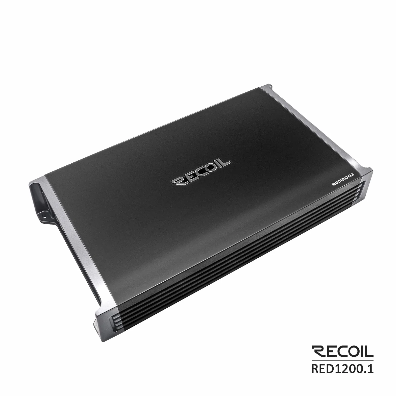 RECOIL RED1200-1 2500 Watt Class-D Car-Audio-Monoblock-Subwoofer-Verstärker, 1 Ohm stabil, Remote-Bass-Regler enthalten