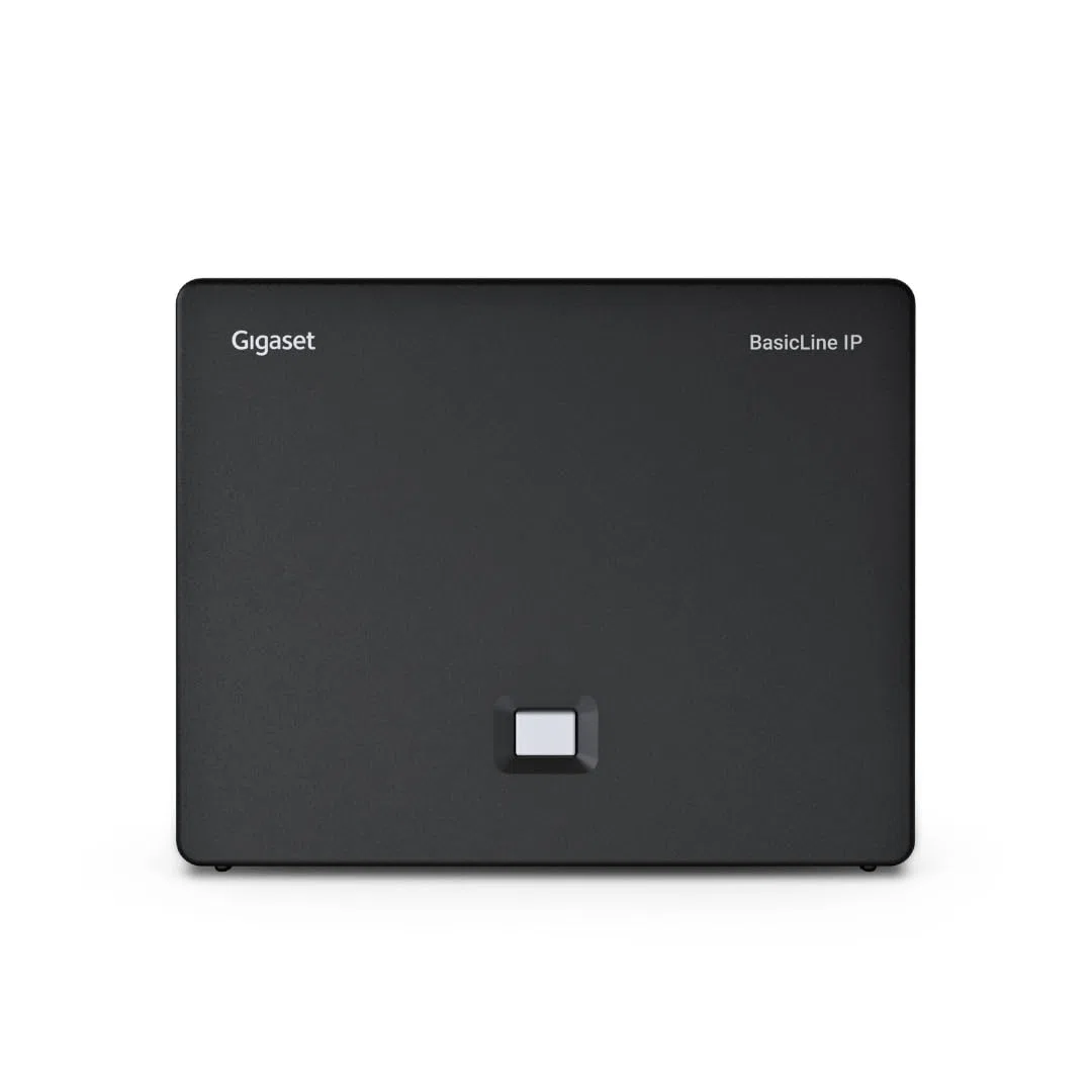 BasicLine IP – die Basisstation für Internet-Telefonie, telefonieren auch ohne Festnetzanschluss, kompatibel mit HX-Mobilteilen, Made in Germany, schwarz [Kompatibel in DE, IT, FR, NL, BE, ES, Che]