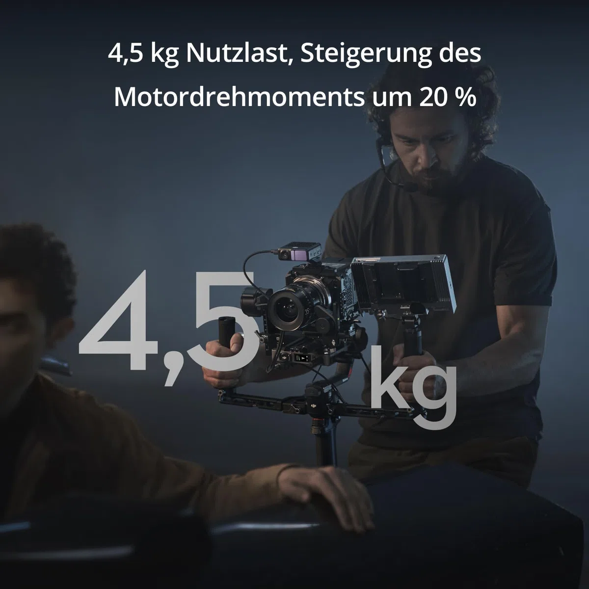 DJI RS 4 Pro 3-Achsen Gimbal-Stabilisator 4,5 kg Nutzlast Doppelfokus Zoom-Motoren
