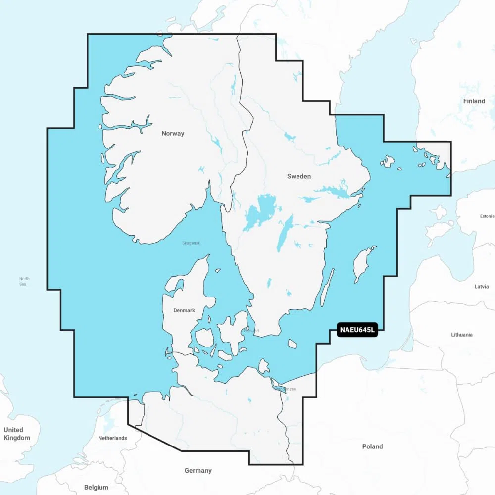 Navionics Garmin Italy Technologies S.R.L. NAEU645L-SKAGERRAK & KATTEGAT EU645L-REGULAR NN-849, Other, Mehrfarbig, Einheitsgröße