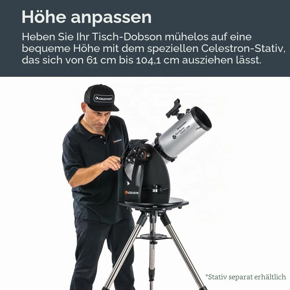 Celestron 22481 StarSense Explorer 130 mm Tisch-Dobson-Teleskop mit Smartphone-App-Unterstützung Funktioniert mit der StarSense-App - kompatibel mit iOS/Android
