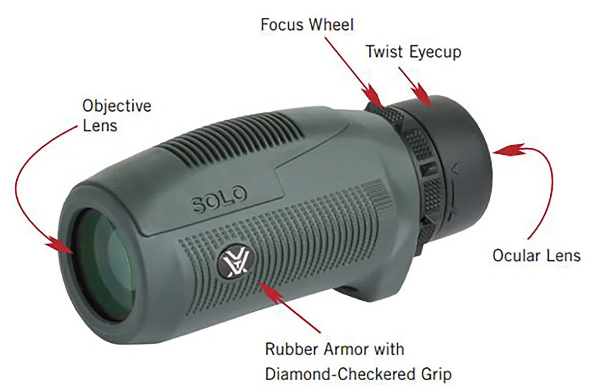 Vortex Optics Monokular, Schwarz: Outdoor-Enthusiasten, Naturfreunde