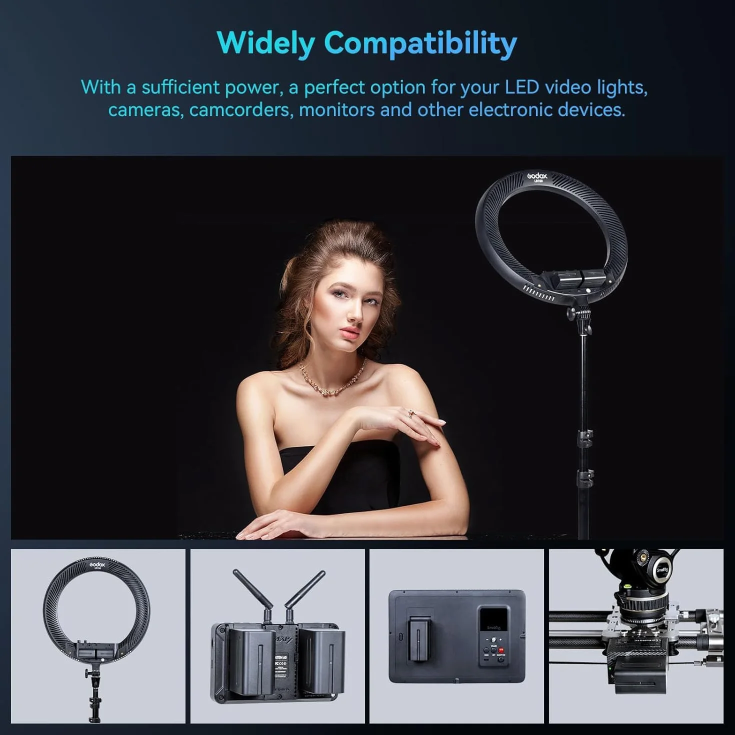 SMALLRIG Ladegerät Battery Ersatzbatterien (2 Stück) 7800mAh Akkus für NP-F970 & Schnellladegerät USB Dual Charger für Sony NP-F970 NP-F960 NP-F950 NP-F930 NP-F550 NP-F570 NP-F750, Camcorder - 3823