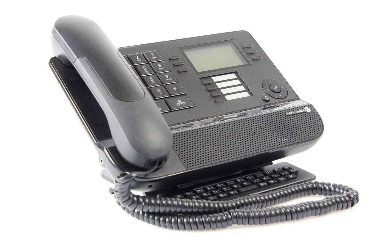 Alcatel Lucent 8028 Premium DeskPhone Systemtelefon QWERTZ schwarz