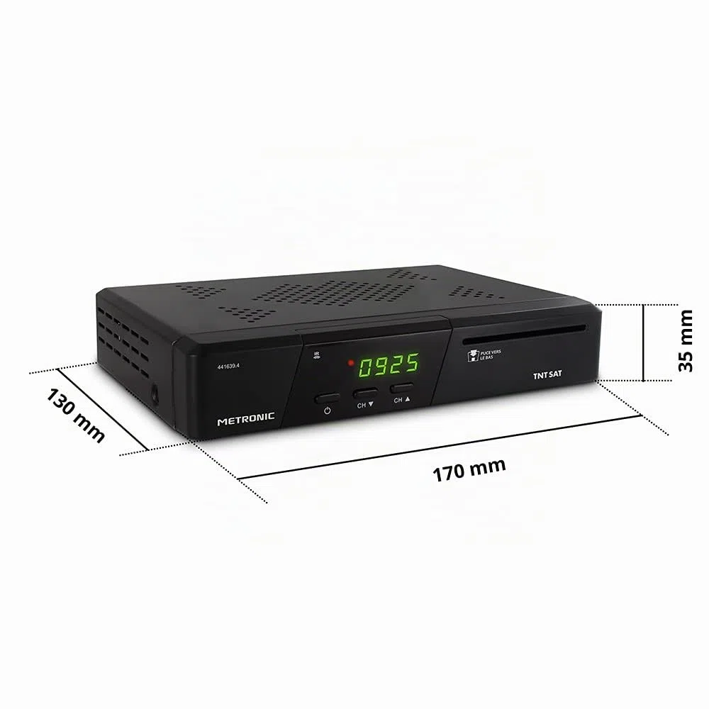 Metronic 441639 Terminal TNT SAT HD, schwarz, Norme