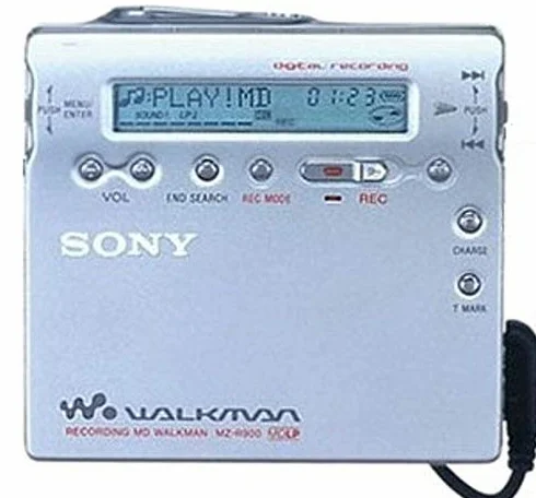 Sony MZ-R900/S tragbarer MiniDisc-Rekorder Silber
