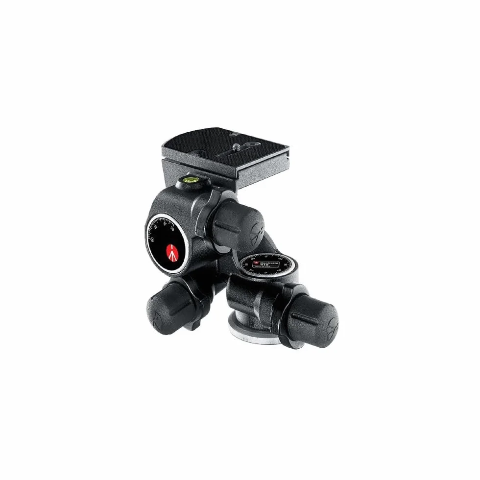 Manfrotto Junior Getriebeneiger mit Drehknöpfen, für Kamerastative, hoch präziser Kopf, Fotoausrüstung, Kamera, für Profi-Fotografen