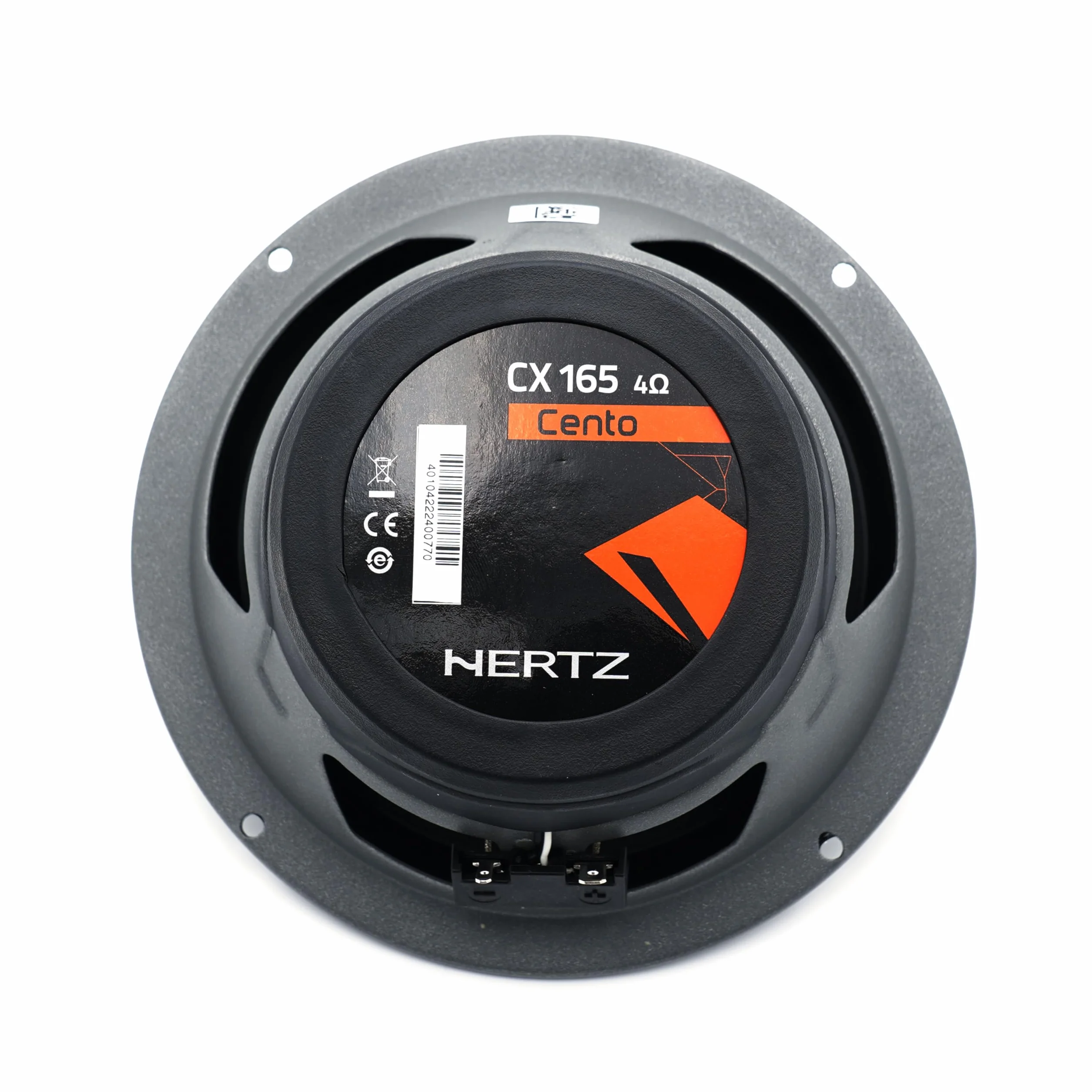 Hertz CX 165 – Paar 2-Wege-Koaxiallautsprecher 165 mm mit 24 mm PEI-Hochtöner und Polypropylen-Tieftöner, ausgewogene Klangwiedergabe und OEM-freundliche Installation, maximale Leistung 210W