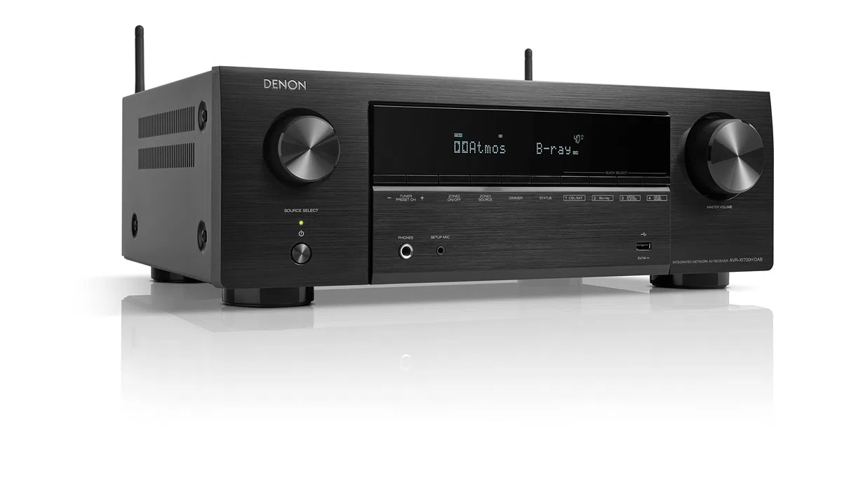 Denon AVR-X1700HDAB 7.2-Kanal AV-Receiver mit Dolby Atmos, DTS:X, 8K HDMI, Bluetooth, WLAN, AirPlay 2, HEOS