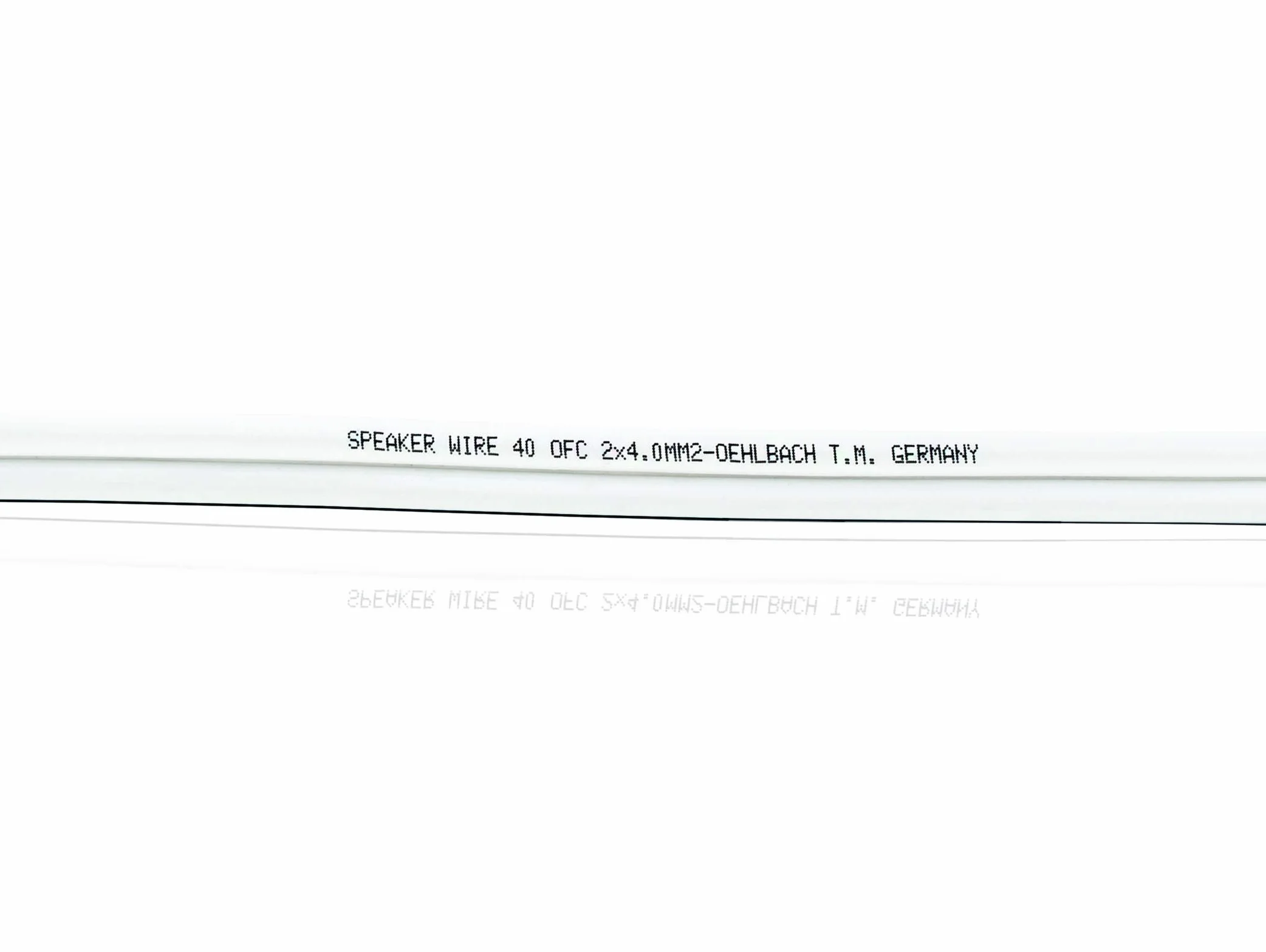 Oehlbach Speaker Wire SP-40 - Stereo HI-FI Lautsprecherkabel - Boxenkabel mit OFC (sauerstofffreies Kupfer) 2x4,0 mm² - Mini Spule Lautsprecher Kabel - Glasklar 10 Meter
