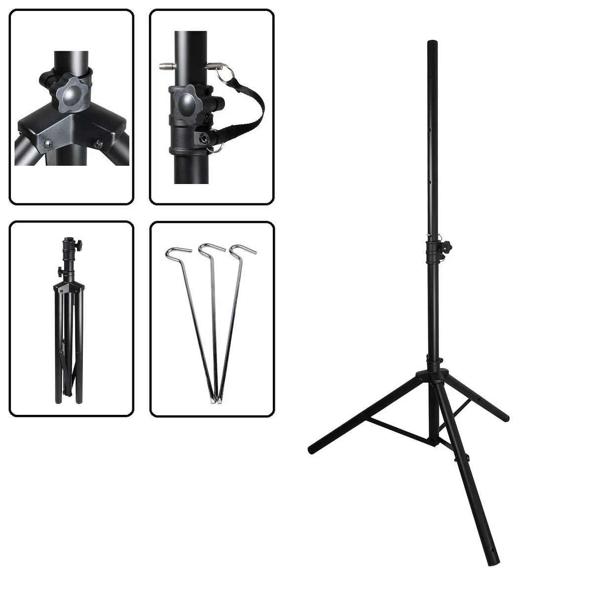 Camping SAT Anlage mit STATIV – 40cm SAT-Spiegel inkl. Single LNB, 10m Koaxialkabel & Dreibein-Stativ – Mobile Satellitenanlage für Camping, Wohnmobil & Caravan – HD Full Sat Schüssel für unterwegs