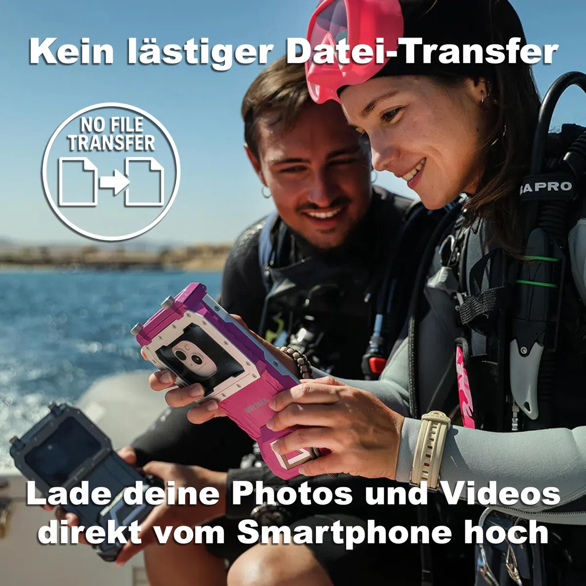 DIVEVOLK Seatouch 4Max Wasserdichte Hülle für iPhone 12/12Pro/13/13Pro/14/14Pro/15/15Pro/16