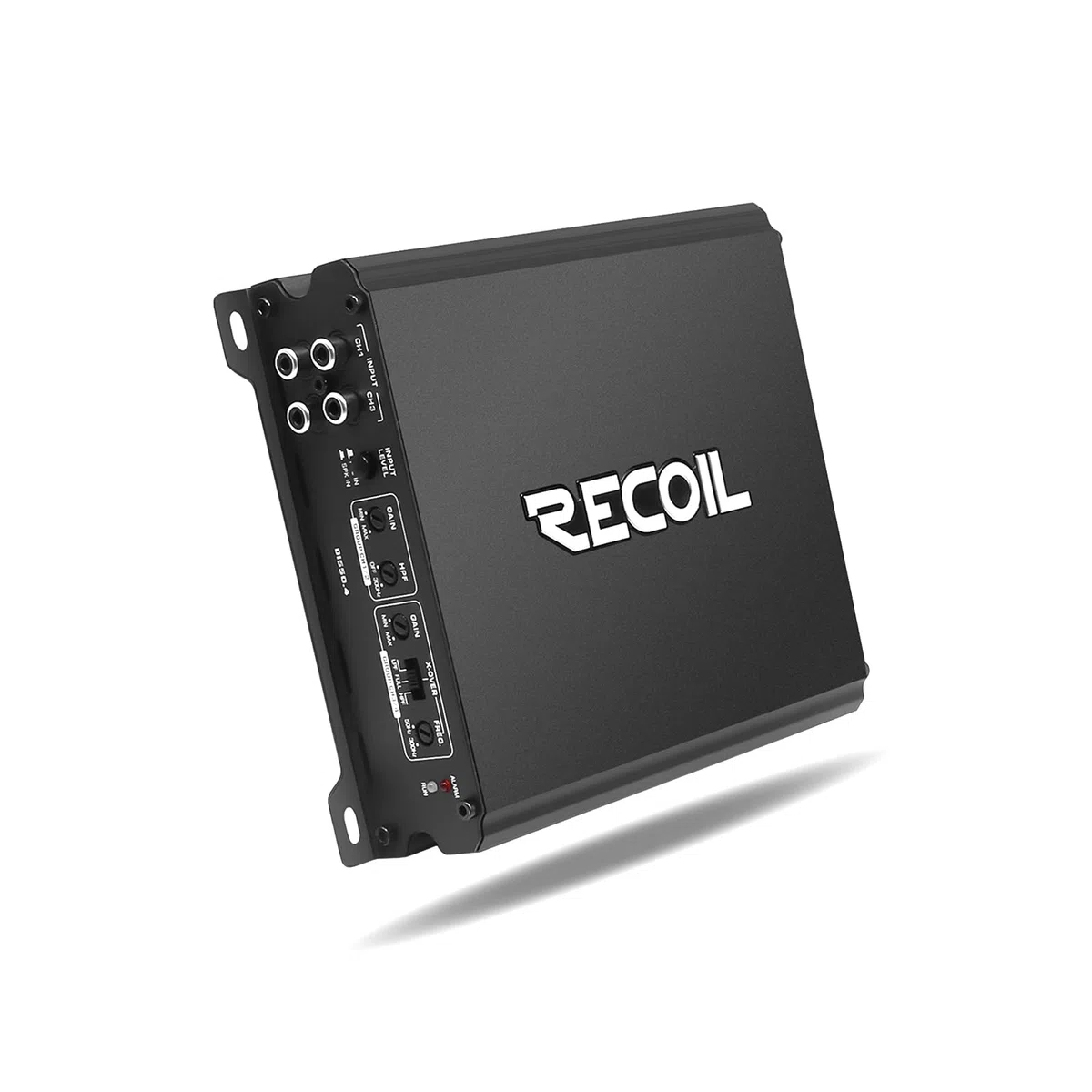 RECOIL DI550.4 Full-Range Class-D 4-Kanal Auto-Audioverstärker, 1.040 Watt Max. Leistung, 2-4 Ohm stabil, Mosfet-Stromversorgung, brückbar | MOSFET Netzteil, HPF LPF Crossover, Bas-EQ, Schutzschaltung, Bridgeable, 130Wx4@2Ohm, 80Wx4@4Ohm, 260Wx2@4Ohm