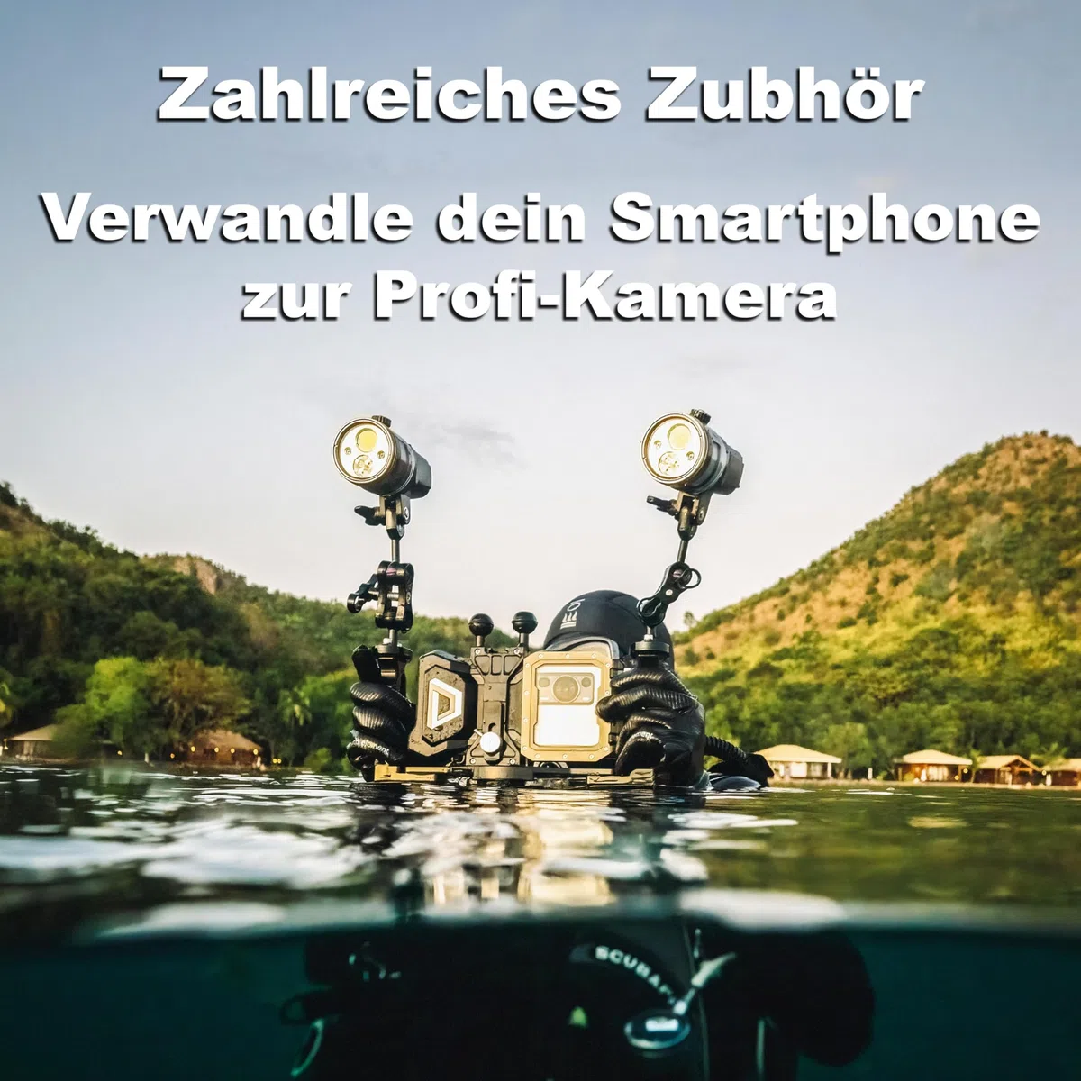 DIVEVOLK Seatouch 4Max Wasserdichte Hülle für iPhone 12/12Pro/13/13Pro/14/14Pro/15/15Pro/16