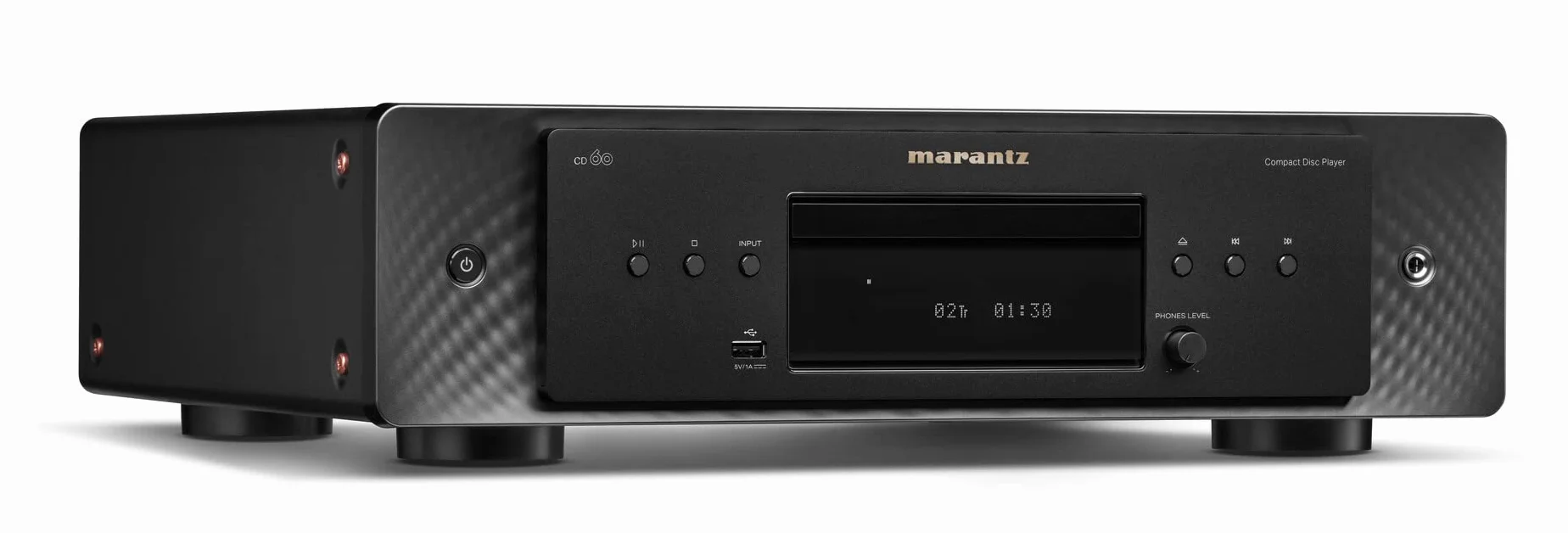 Marantz CD60 HiFi CD Player, CD Spieler mit Hi-Res Audio, Digital/Analog-Wandler, Marantz HDAM Schaltung, Kopfhörer-Verstärker