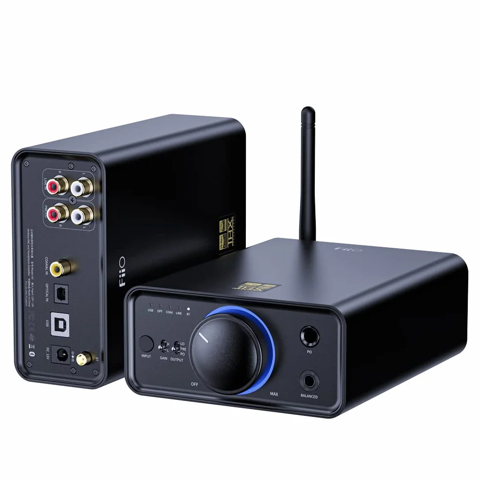FiiO K7 BT Full Balanced HiFi DAC Kopfhörer-Verstärker AK4493S*2 XMOS XU208 PCM384kHz DSD256 USB optisch Koaxial Cinch 6,35 mm 4,4 mm