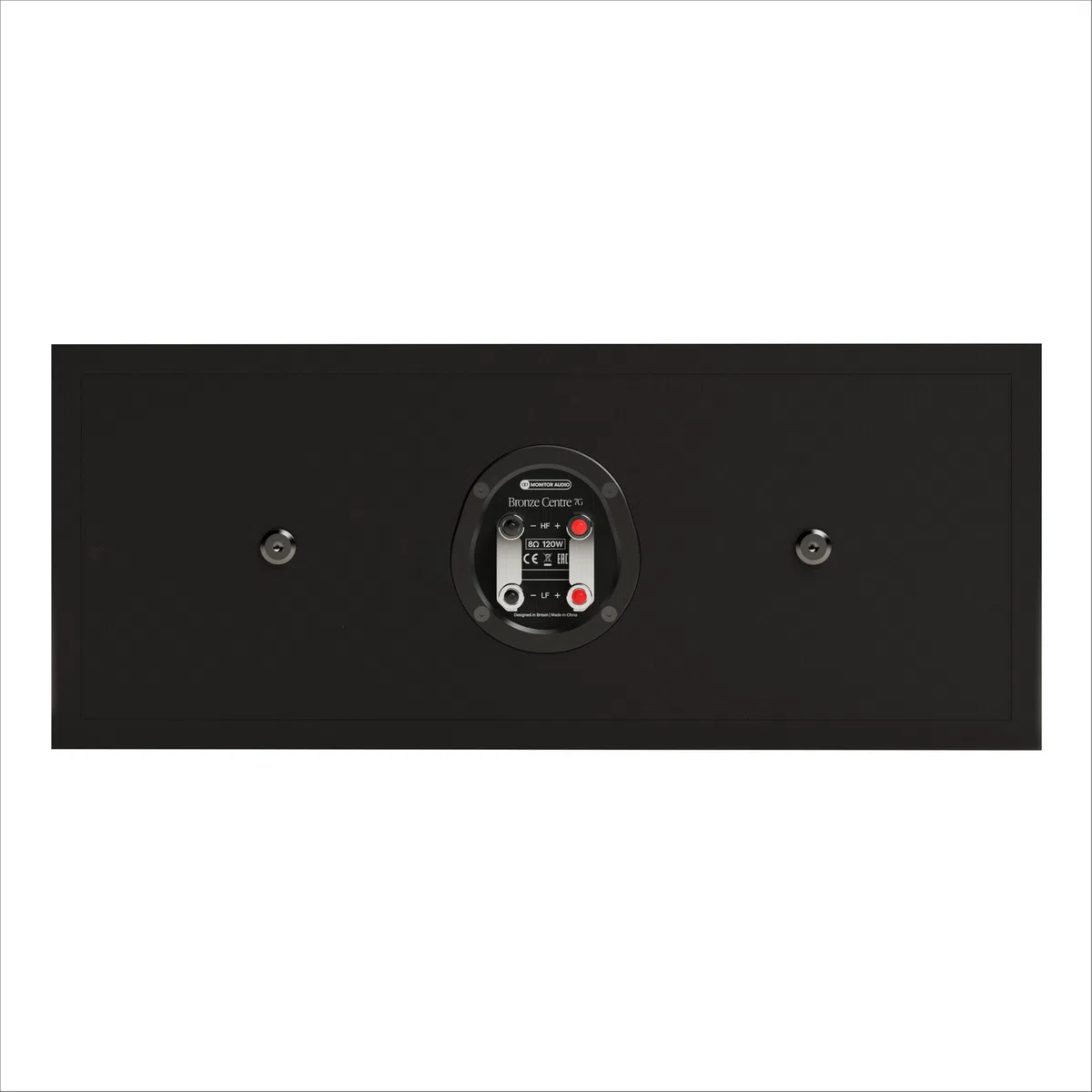 Monitor Audio Bronze 7G Slim Center Channel Lautsprecher, Zwei-Wege-Lautsprecher, Twin 6-Zoll-Audio-Treiber, klarer Dialog für Heimkino, Audio, Musik, Gaming, Schwarz