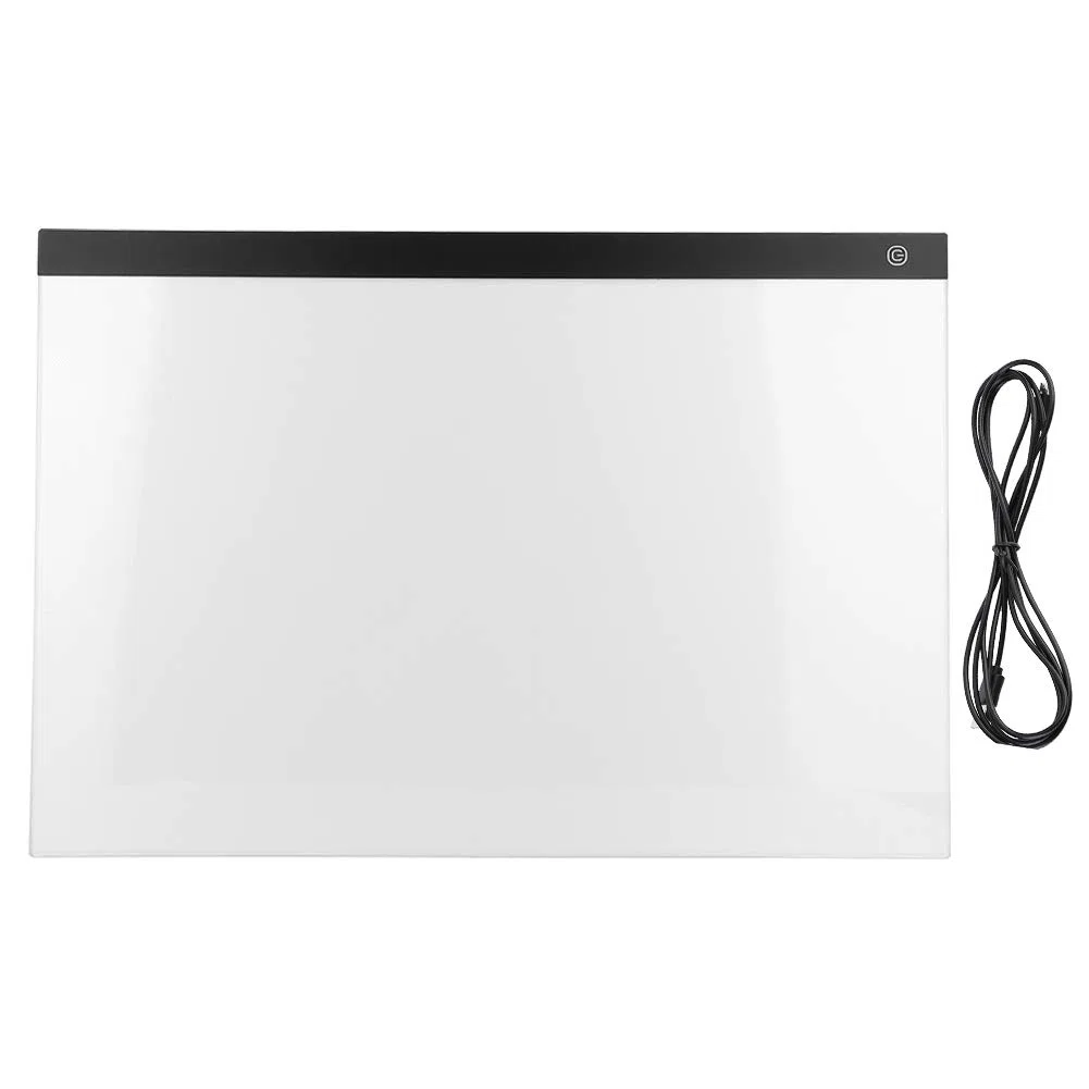 Fdit A2 LED-Nachleucht-Zeichenbrett, Superhell für Skizzen, Sammelalben und Zeichnungen, mit Einstellbarem Licht und Speicherfunktion, Kompakt und Kompakt
