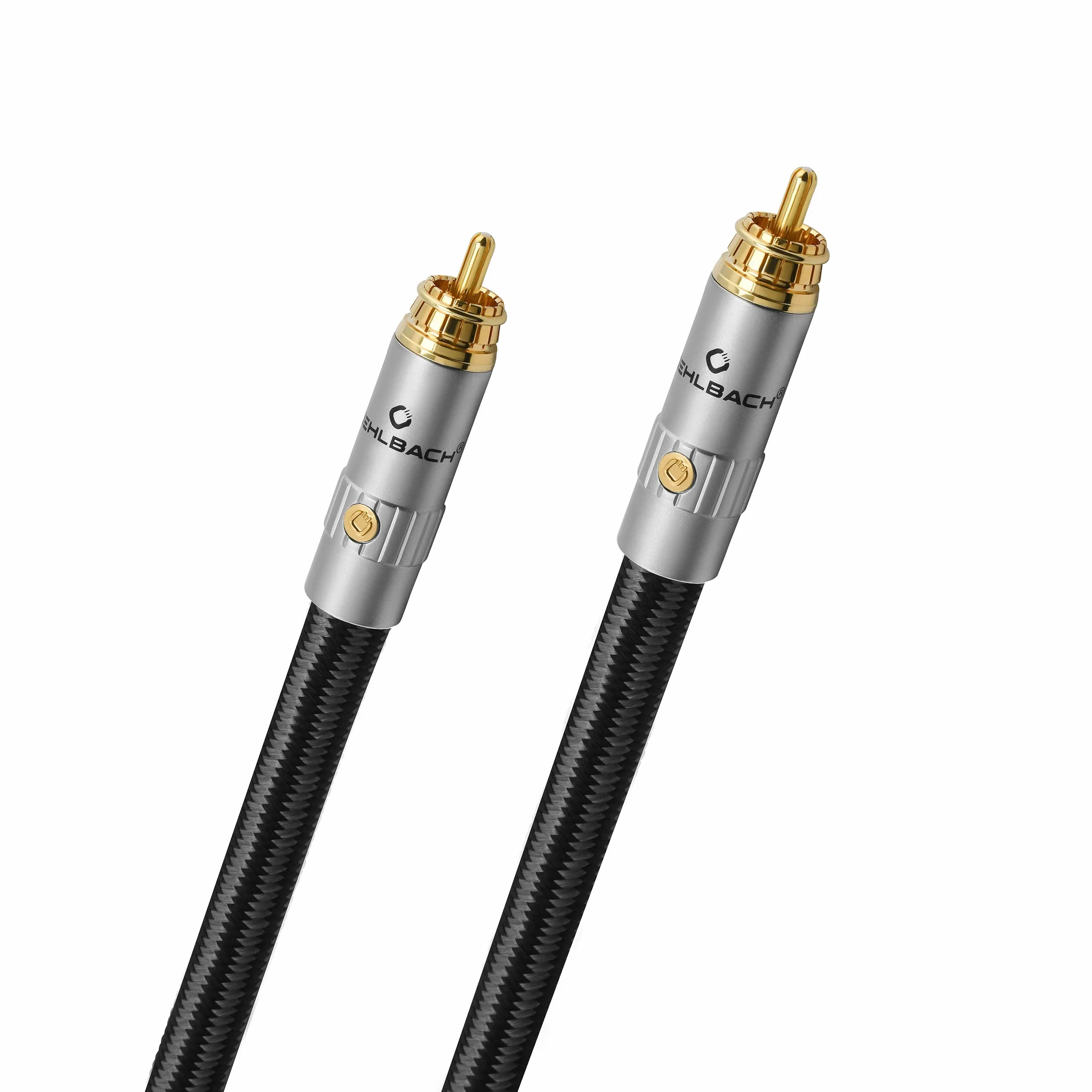 Oehlbach XXL Sub Xtreme 440 - High-End Subwoofer-Kabel (Made in Germany Audiokabel, Cinch-Kabel mit präziser Basswiedergabe) 4,40 m - schwarz