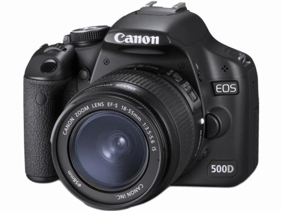 Canon EOS 500D SLR-Digitalkamera 15 MP LiveView HD-Video 18-55mm IS Kit bildstabilisiert