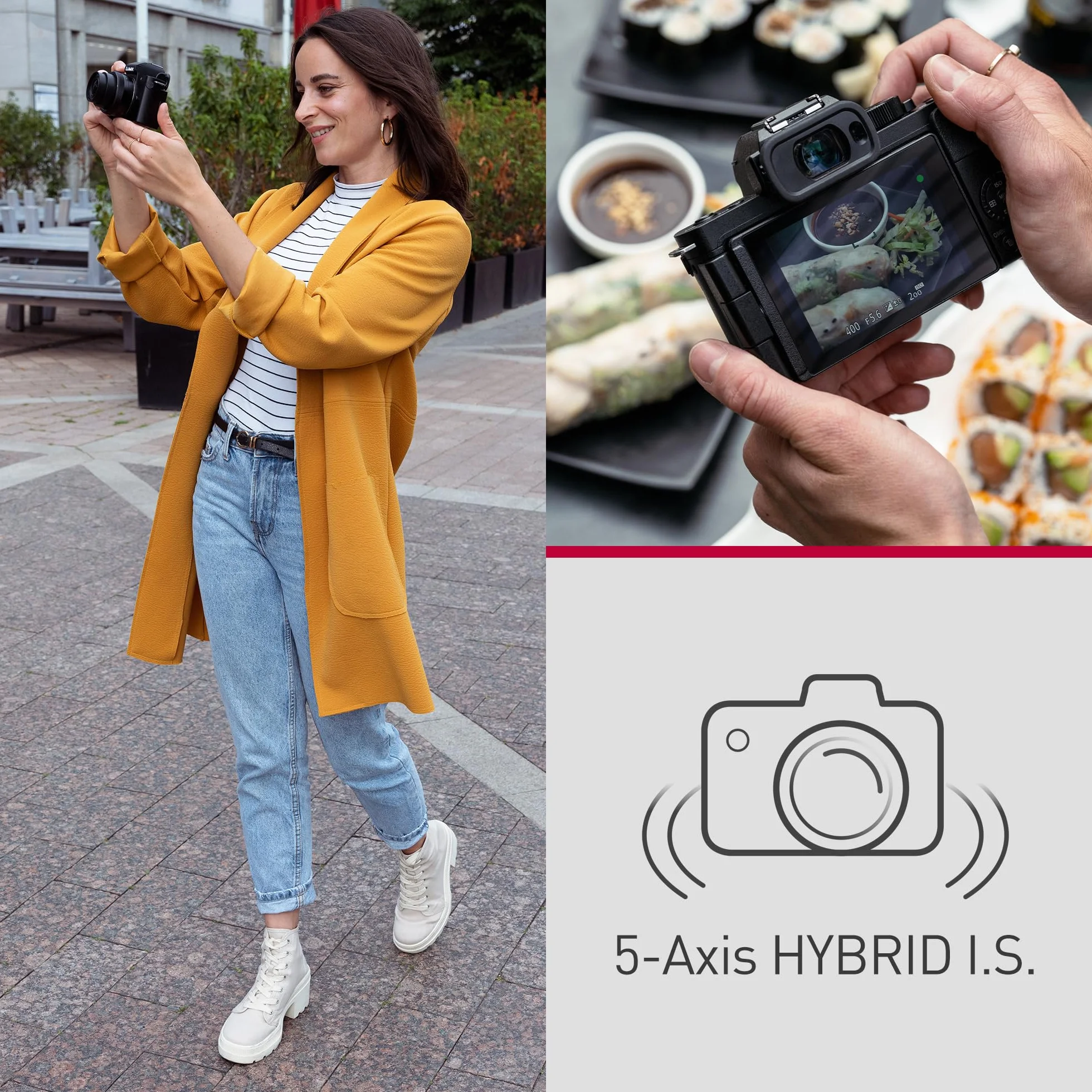 Panasonic Lumix DC-G100DKEGK Micro Four Thirds spiegellose Kamera mit Lumix G Vario 12-32 mm F3.5-5.6 Objektiv, 20,3 MP, 4K 30p & FHD 60 Video, Vlogging-Cam, Freiwinkel-Monitor, USB-C-Ladung, Schwarz