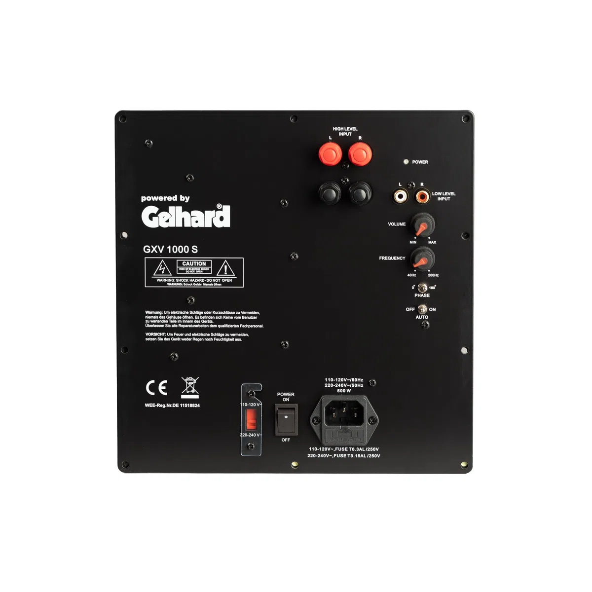 GXV1000S AKTIV SUBWOOFER Einbau MODUL 1000WATT MAX 500WATT RMS