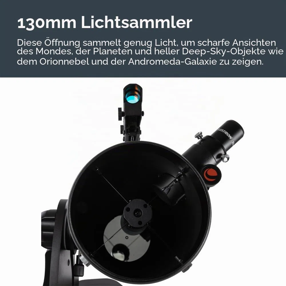 Celestron 22481 StarSense Explorer 130 mm Tisch-Dobson-Teleskop mit Smartphone-App-Unterstützung Funktioniert mit der StarSense-App - kompatibel mit iOS/Android