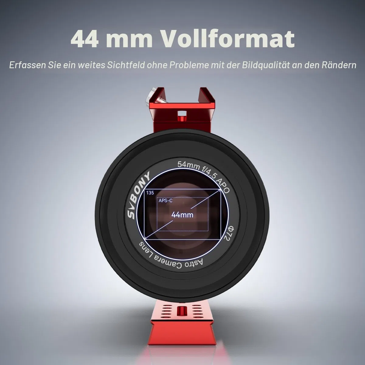 Svbony SV555 APO 54mm Astrofotografie-Teleskop, f/4,5 Vollformat-Teleskopkamera Objektiv, Manuelle Blendeneinstellung, Integrierter Flattener, für Deep-Sky-Astrofotografie, Neues Upgrade