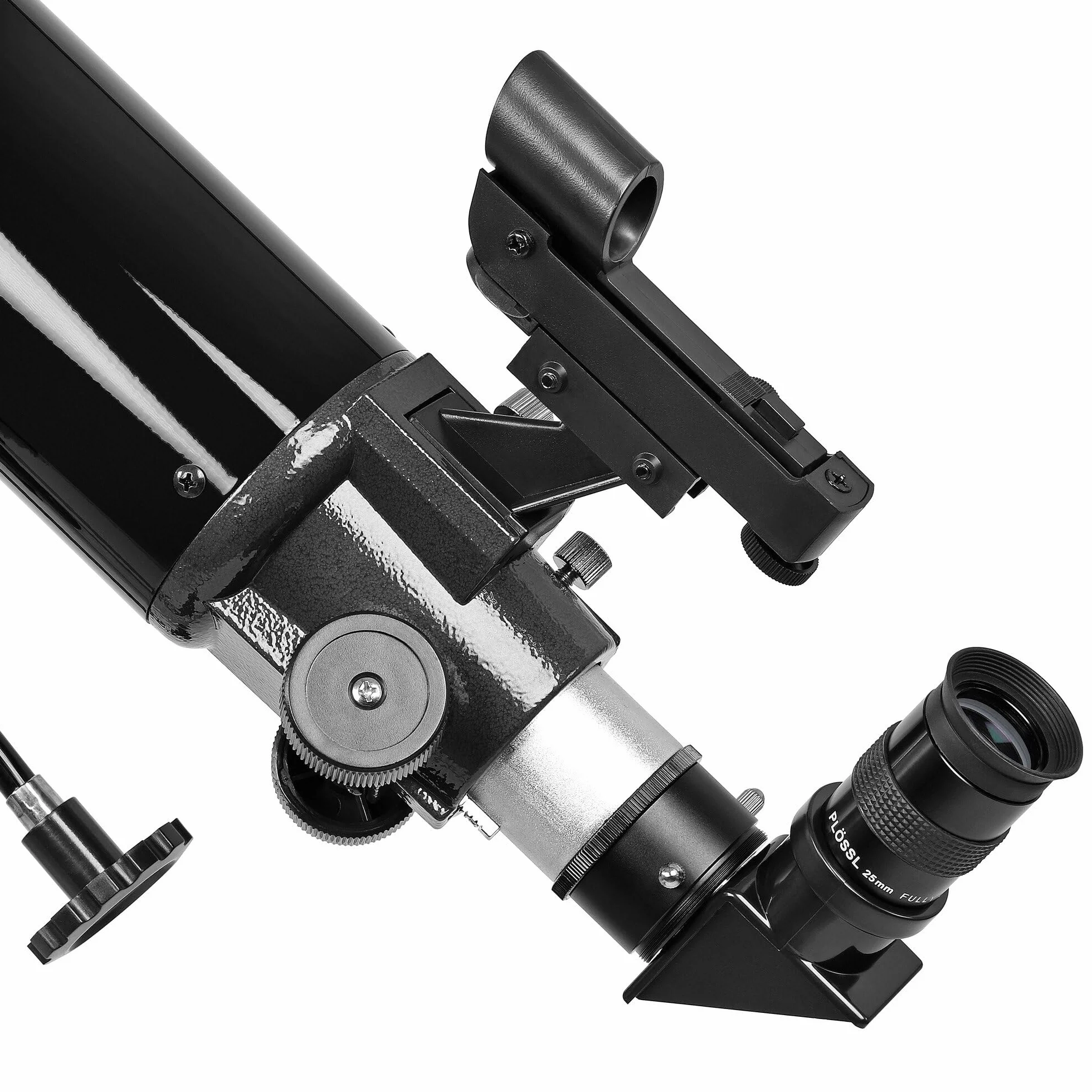 Omegon Teleskop AC 90/1000 EQ-2 | Refraktor für Einsteiger & Fortgeschrittene | 90mm Öffnung | 1000mm Brennweite | präzise EQ-2 Montierung | Mond- & Planetenbeobachtung