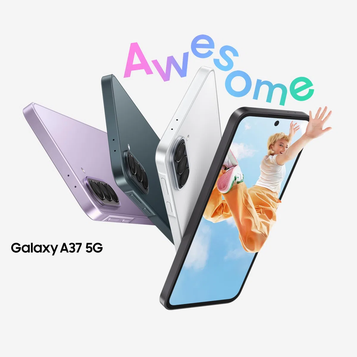 Samsung Galaxy A37 5G Smartphone 128 GB 50 MP Kamera IP68 Awesome Charcoal
