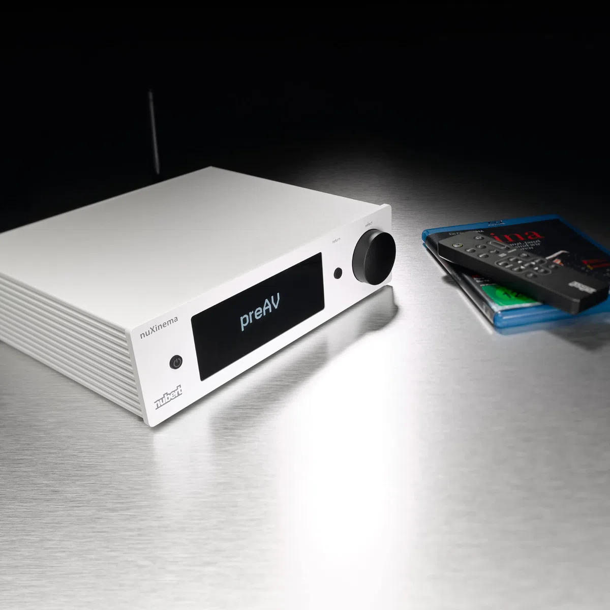 Nubert nuXinema preAV AV-Vorverstärker Dolby Atmos DTS:X Wireless Surround-Sound 9 Quellen