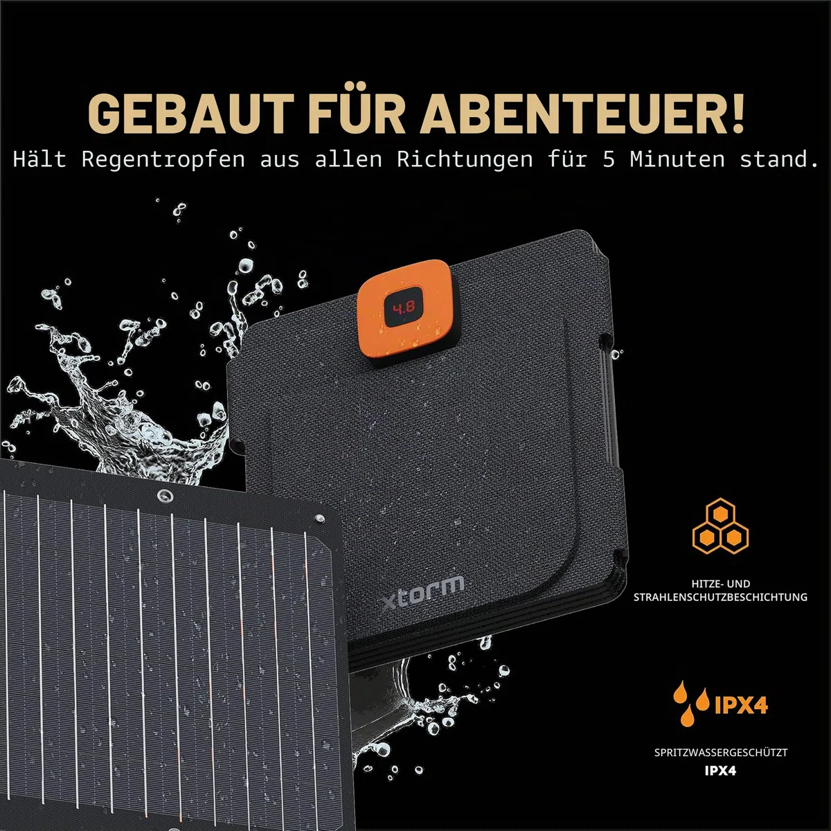 Xtorm SolarBooster 28W - Foldable Solar Panel Black Neu