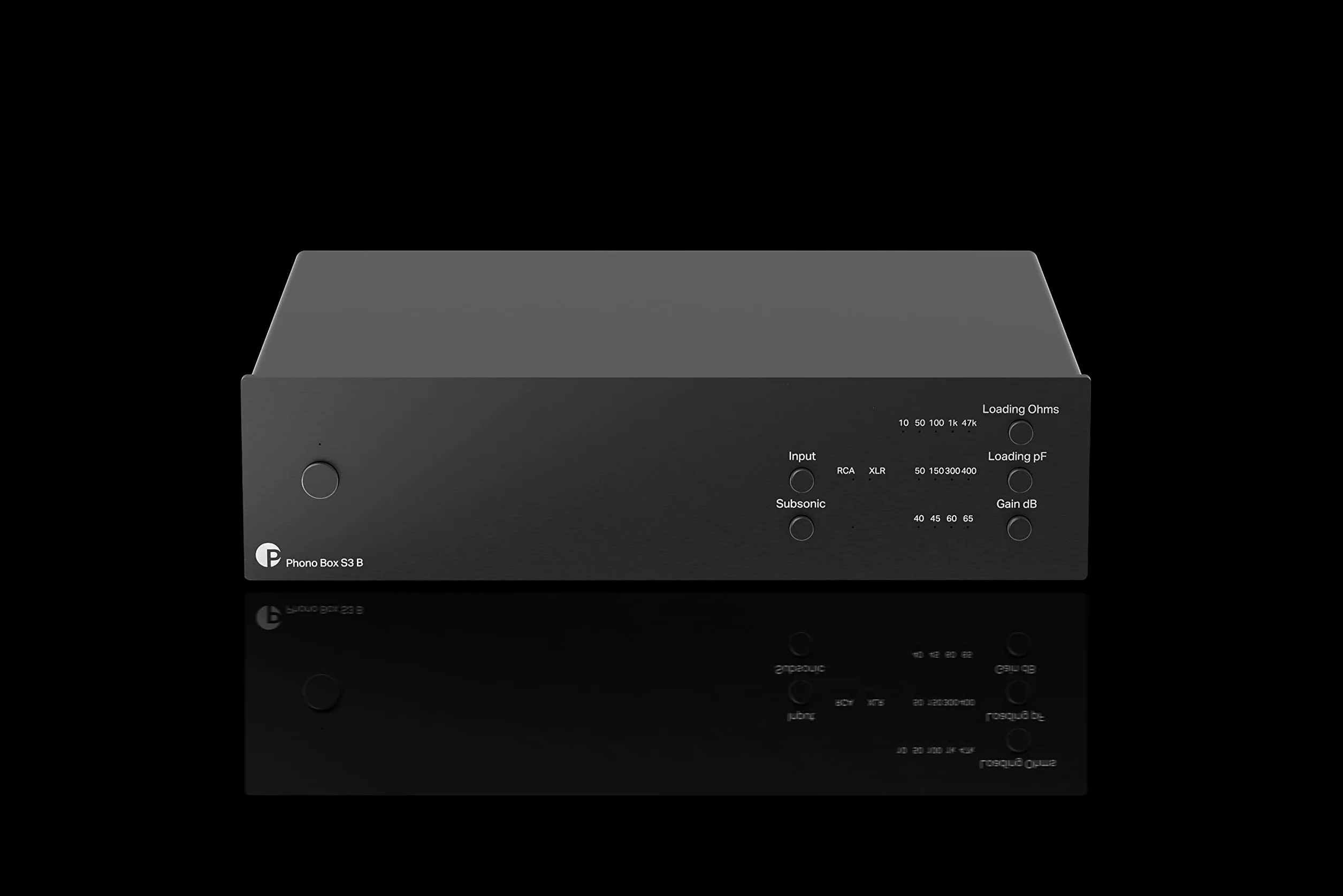 Phono Box S3 B, Symmetrischer audiophiler Phono-Vorverstärker, Schwarz