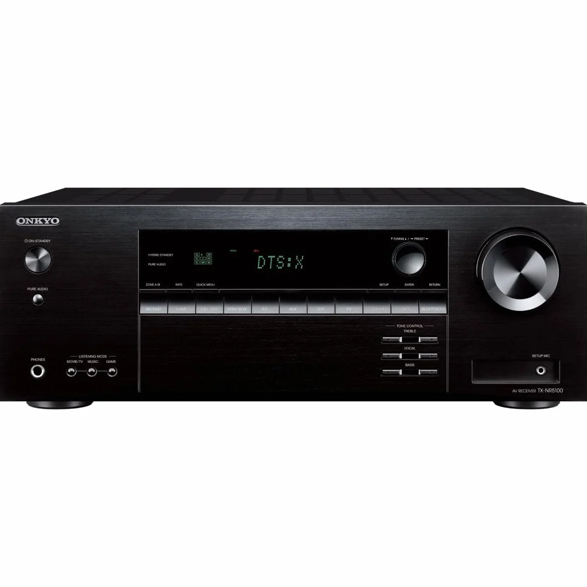 Onkyo TX-NR5100M2 7.2-Kanal AV-Receiver 8K Schwarz HDMI 2.1 eARC Dolby Atmos DTS:X AirPlay Bluetooth