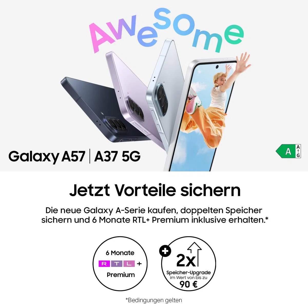 Samsung Galaxy A57 5G 128 GB Smartphone 50 MP Kamera IP68 Awesome Navy