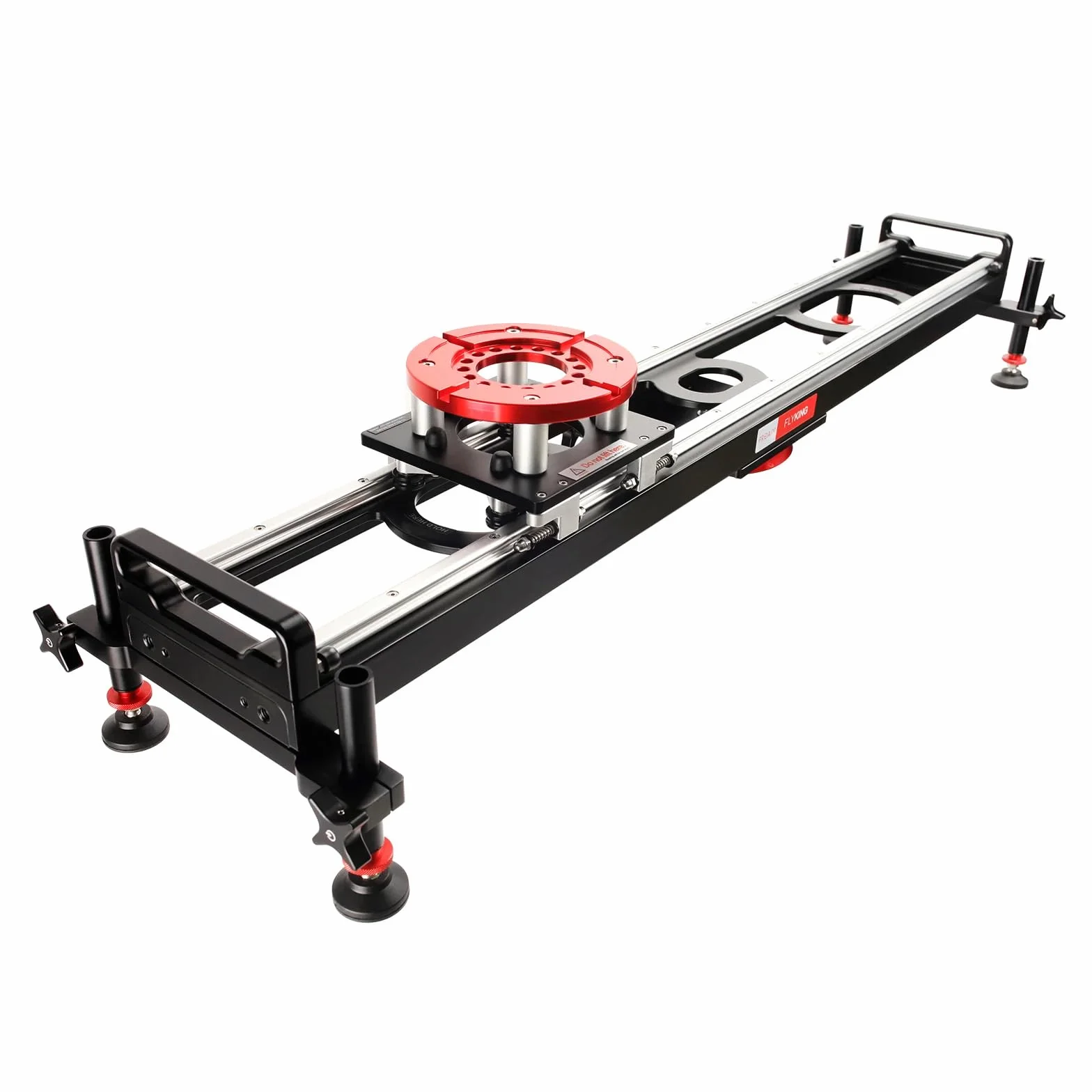 Proaim Flyking 4ft Präzisionskamera-Slider (Mitchell-Halterung) mit 360°-Schwenk und Stoßdämpfer-Softstop-Ende. Kompatibel mit Mitchell/Bowl Stativ. Nutzlast bis zu 70 kg / 154 lb. (P-FK-4)