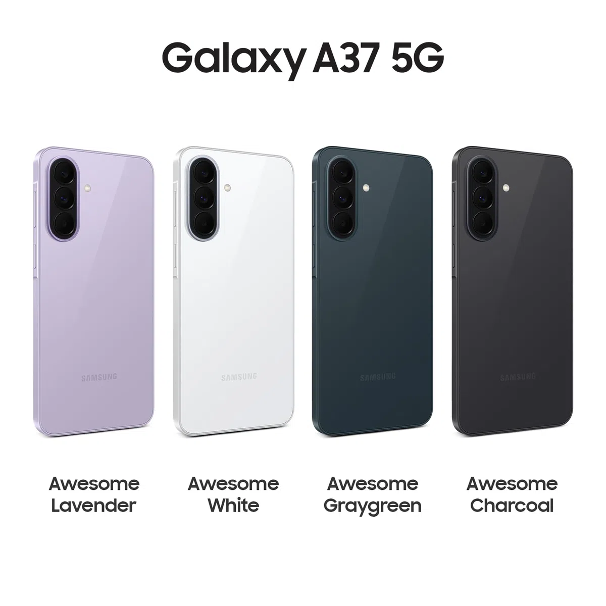 Samsung Galaxy A37 5G Smartphone 128 GB 50 MP Kamera IP68 Awesome Charcoal