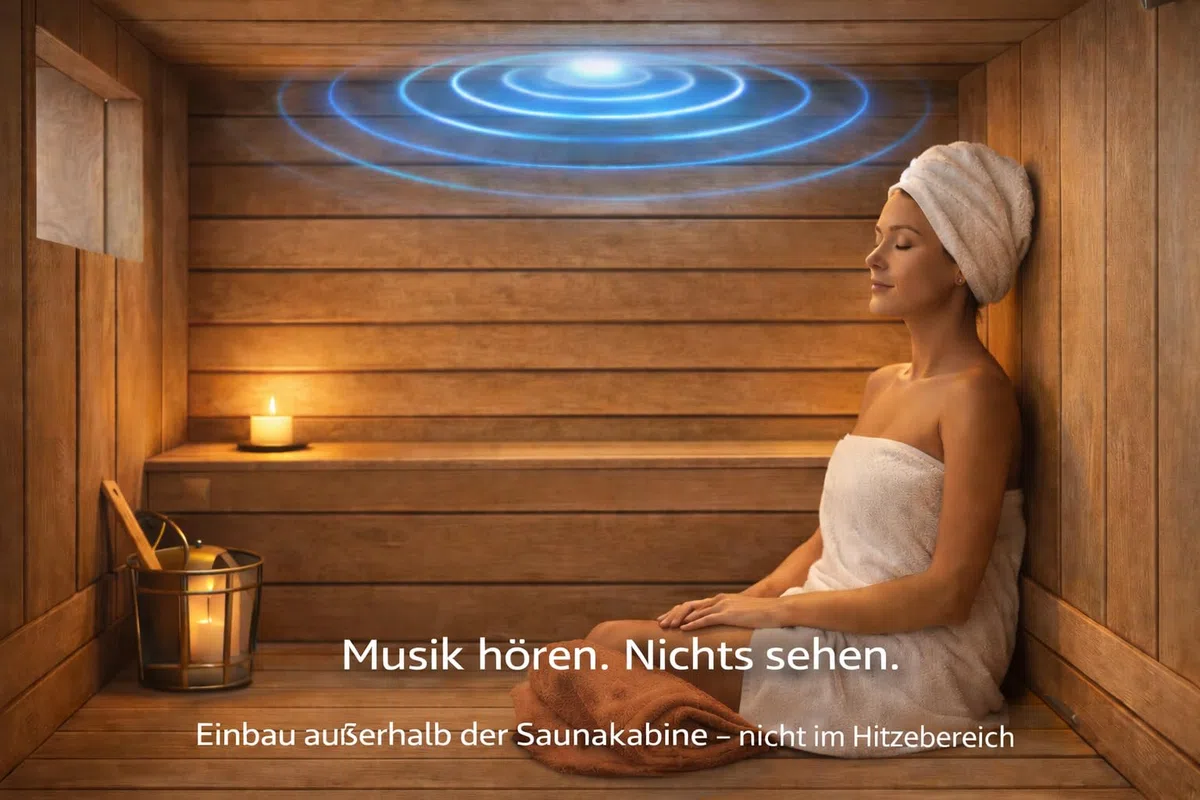 WHD Unsichtbare Bluetooth Lautsprecher Einbau für Möbel, Bad, Küche & Wohnmobil | Verstecktes Soundsystem BTR203 Exciter Set