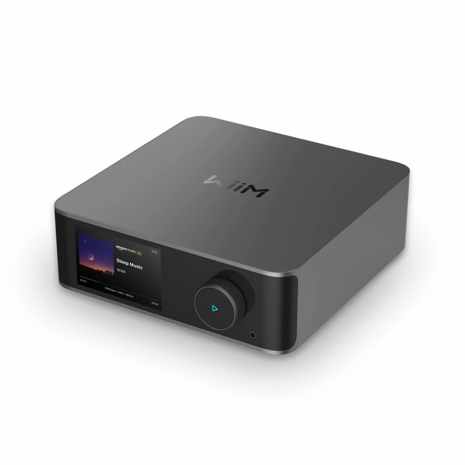 WiiM Ultra Musik-Streamer Digital-Vorverstärker 3,5" Touchscreen Google Cast Alexa Spotify Amazon Music Tidal HDMI ARC Phono-Eingang Kopfhörerausgang Space Grau