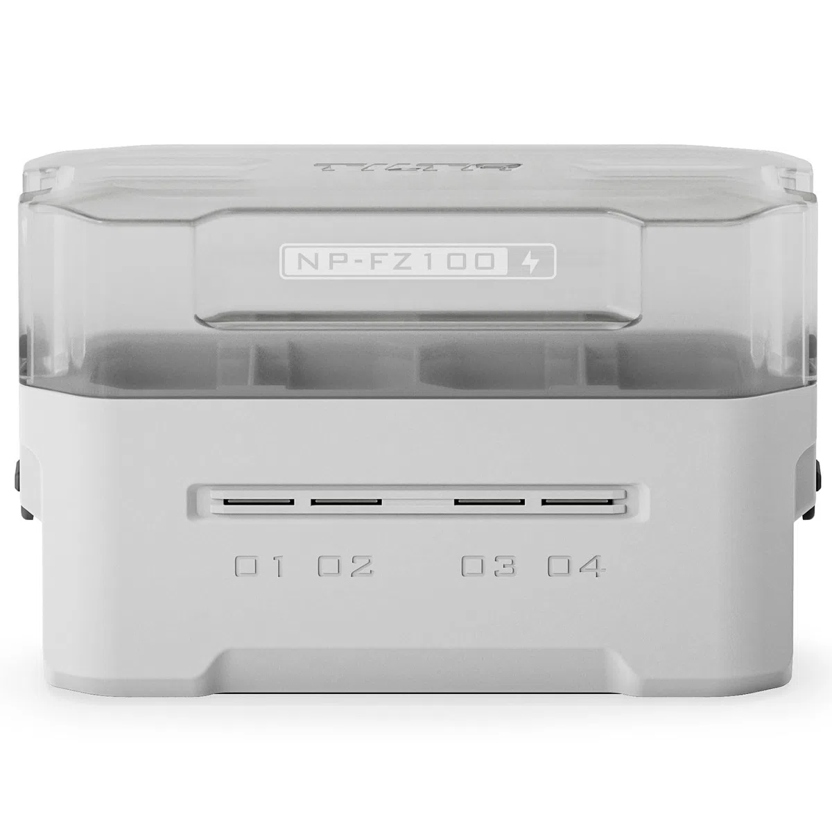 TILTA NP-FZ100 Akku-Ladegerät | Tragbare Ladestation | Lädt 4 Akkus mit USB-C PD 45 W Schnellladung | Sicher für ZV-E1, A6600, A6700, A7C, A7III, A7IV, A7RIII/IV, FX3, FX30 Akkus TBC-FZ100-OW